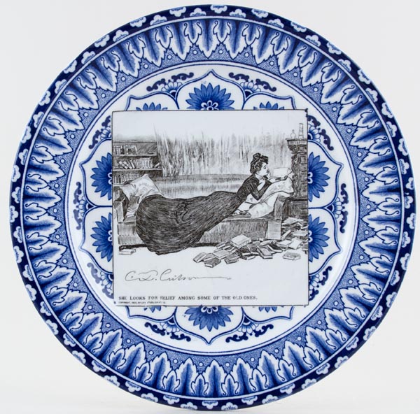 Plate She Looks For Relief c1903